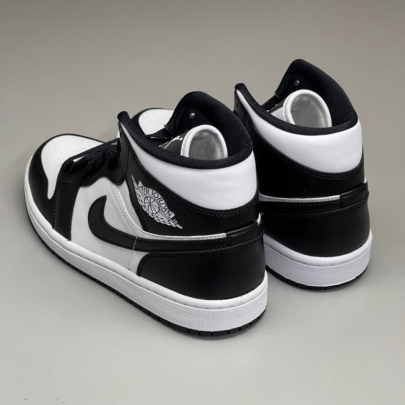 NIKE AIR JORDAN 1 Mid Panda Shoe Women's Sz 7 Black / White DV0991-101 (New)